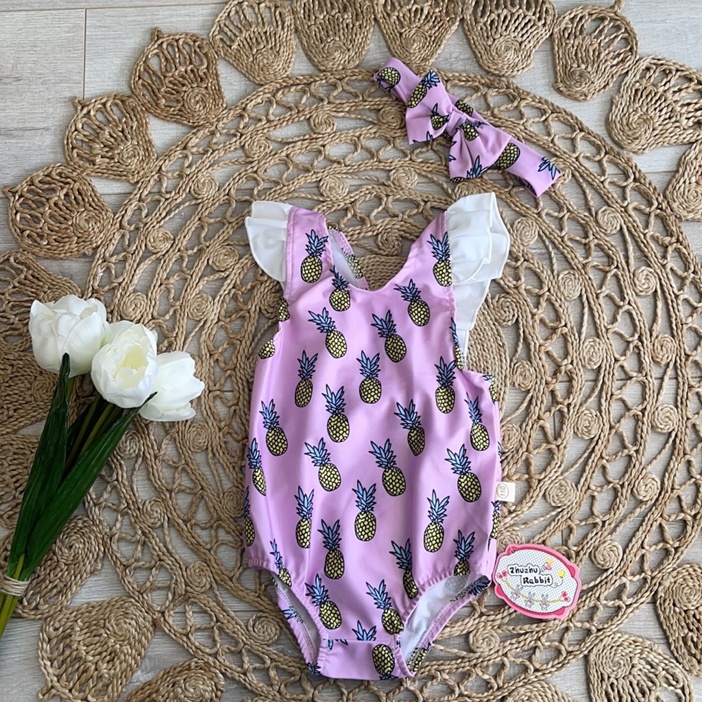 Pineapple Romper Bathing Suit